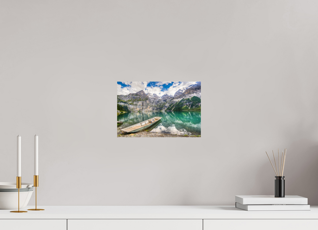 30 x 20 cm, Fine Art Baryta Print Serenity at Lake Oeschinen