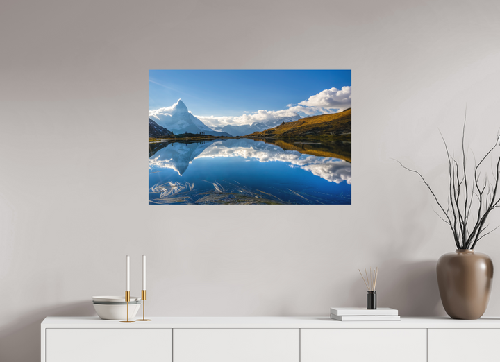 90 x 60 cm, Fuji Print Matterhorn's Mirror Image