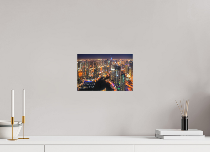 30 x 20 cm, Fuji Print Urban Glow - Dubai Marina at Night