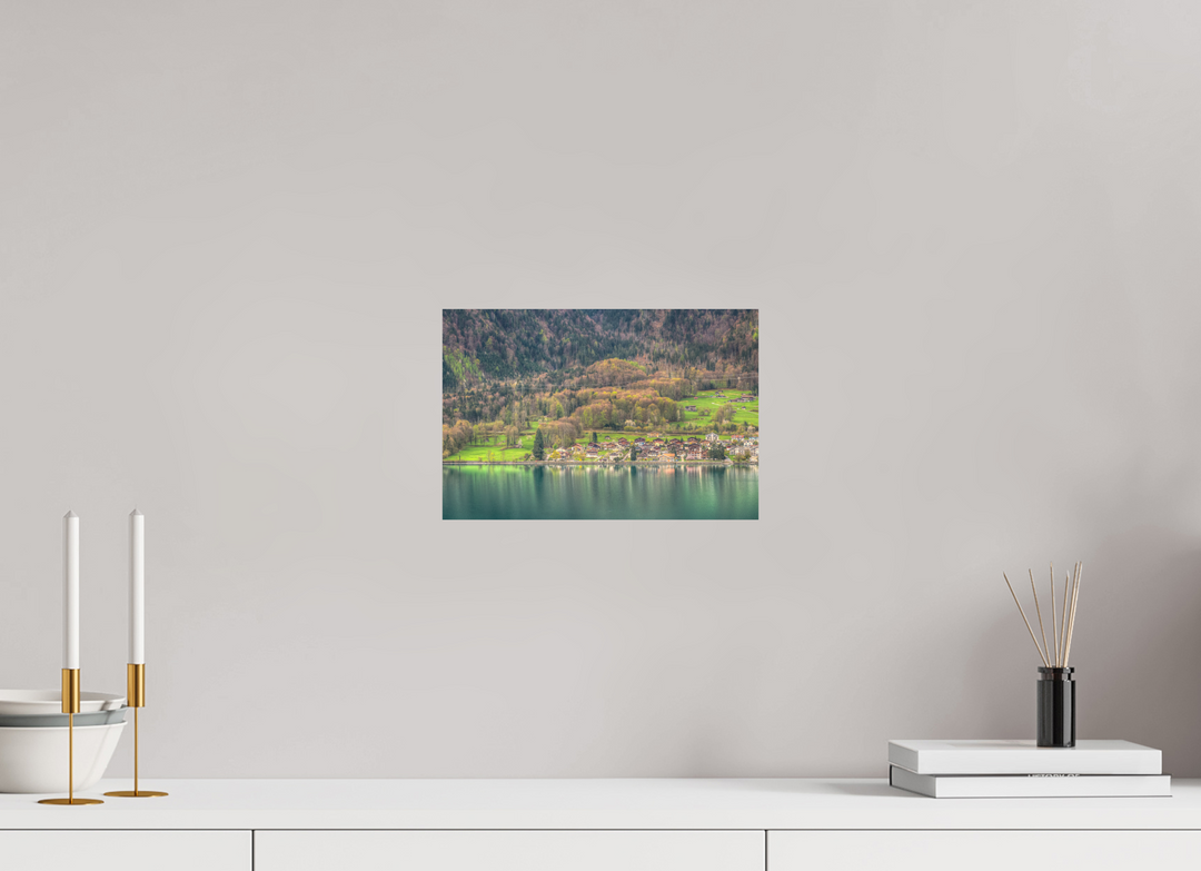 30 x 20 cm, Fuji Print Spring by Lake Brienz