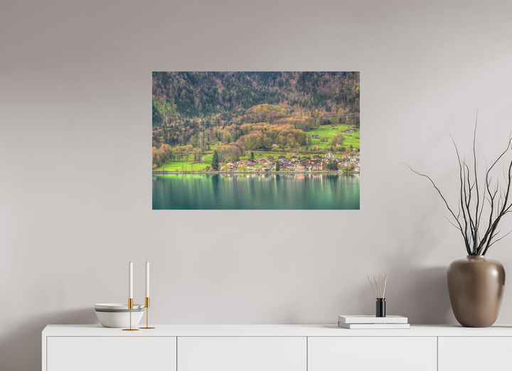 90 x 60 cm, Fuji Print Spring by Lake Brienz
