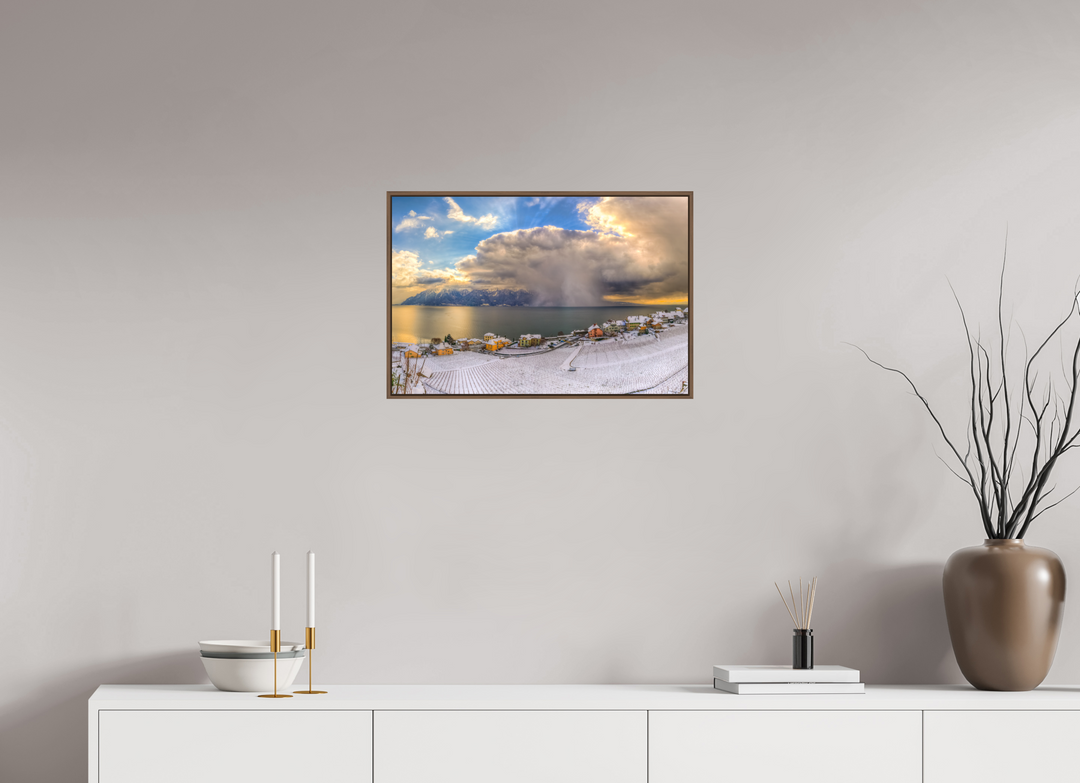 60 x 40 cm, Wood Floater-Framed Fuji Print on Alu-Dibond Natural Show