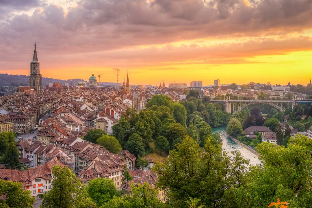 Golden Hour Over Bern - Switzerland's Capital