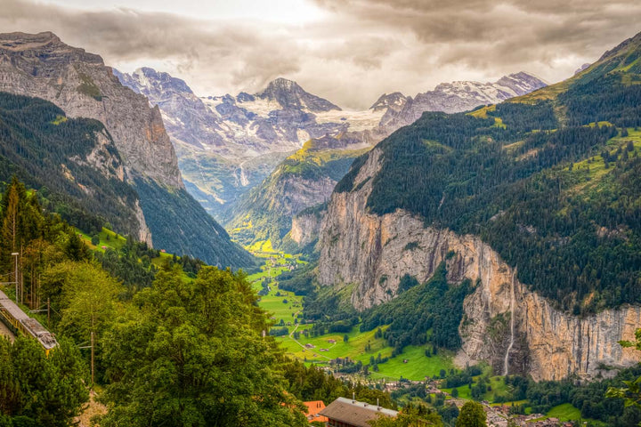 Panoramic Majesty: The Lauterbrunnen Valley from Wengen