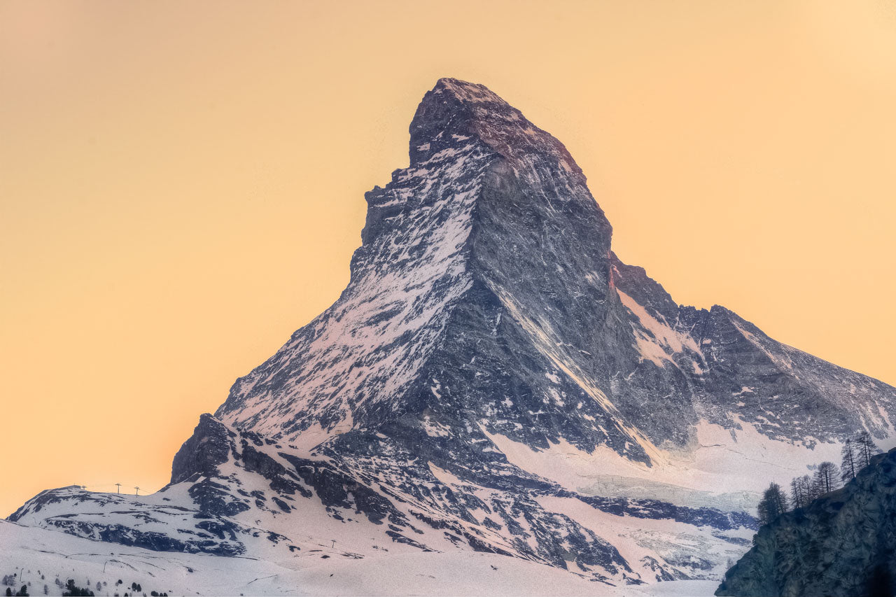 Twilight Aura: Matterhorn's Alpine Glow – Wall Art Prints