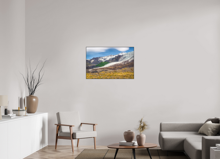 90 x 60 cm, Aluminum Floater-Framed Fuji Print on Alu-Dibond Four Seasons Glacier